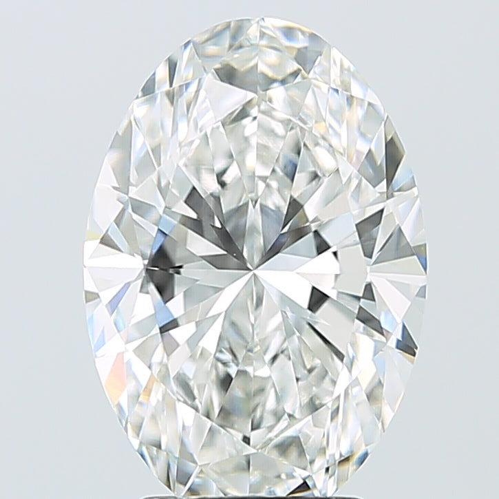 4.01ct Oval F VVS2 Lab Created Diamond
