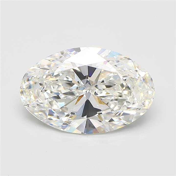 5.04ct Oval F VVS2 Lab Created Diamond