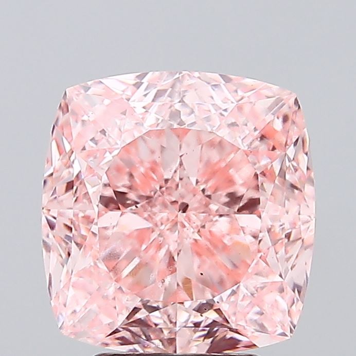 5.01ct Cushion FANCY VIVID PINK VS2 Lab Created Diamond
