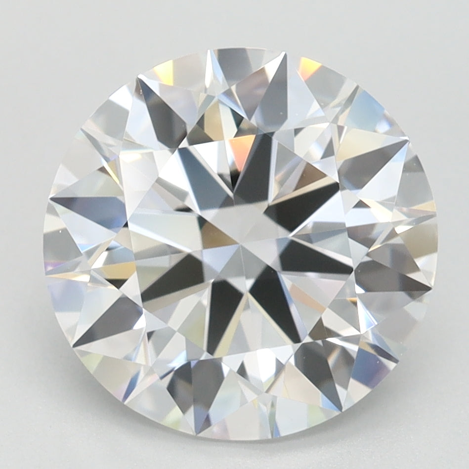 3.02ct Round D IF Lab Created Diamond