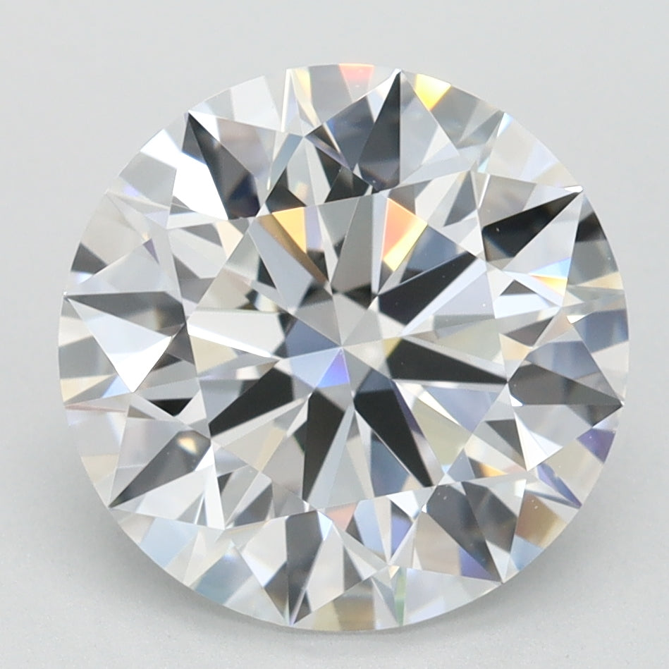 3.17ct Round D IF Lab Created Diamond