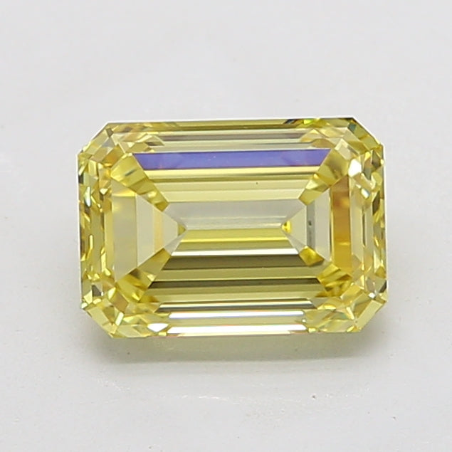 3.02ct Emerald  VVS2 Lab Created Diamond
