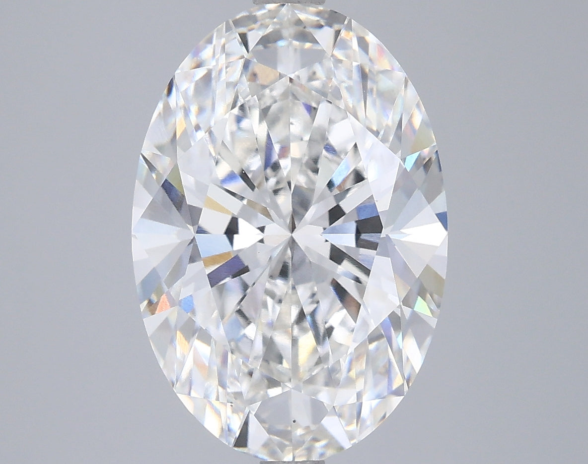 5.05ct Oval F VS1 Lab Created Diamond