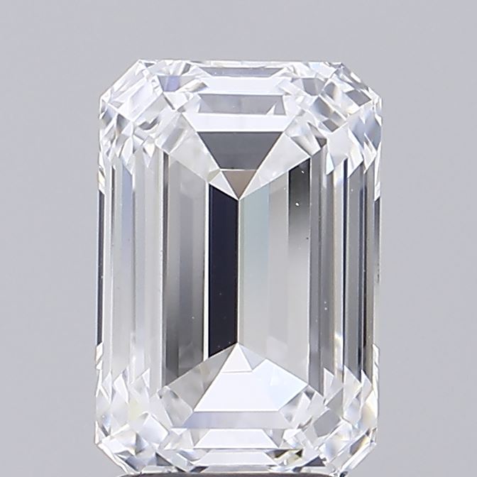 2.72ct Emerald D VVS2 Lab Created Diamond