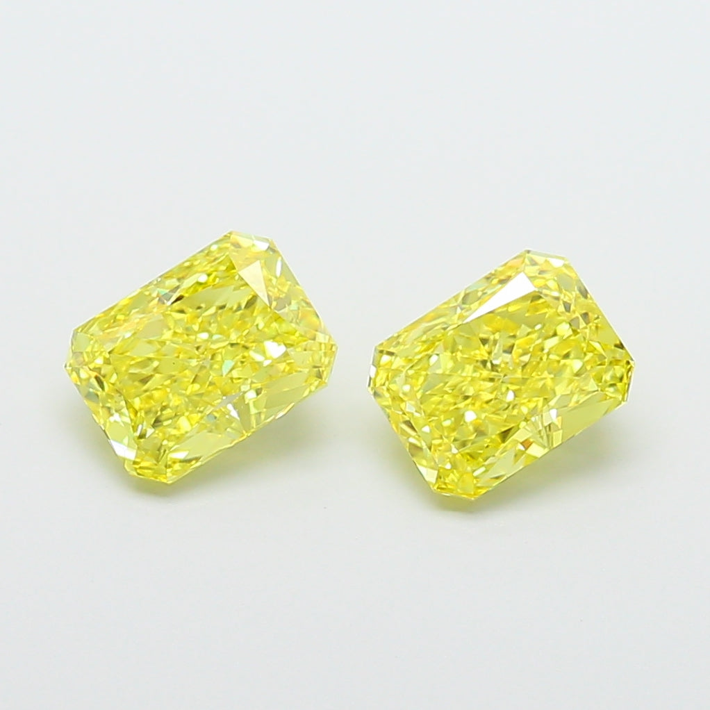 1.37ct Radiant  VVS2 Lab Created Diamond