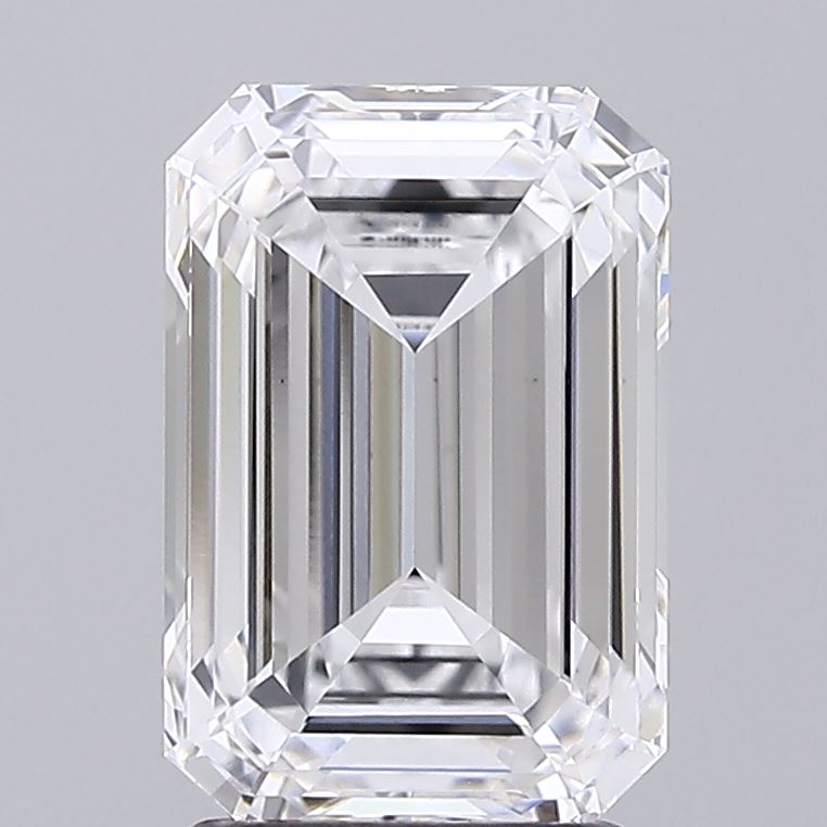 2.56ct Emerald D VS1 Lab Created Diamond