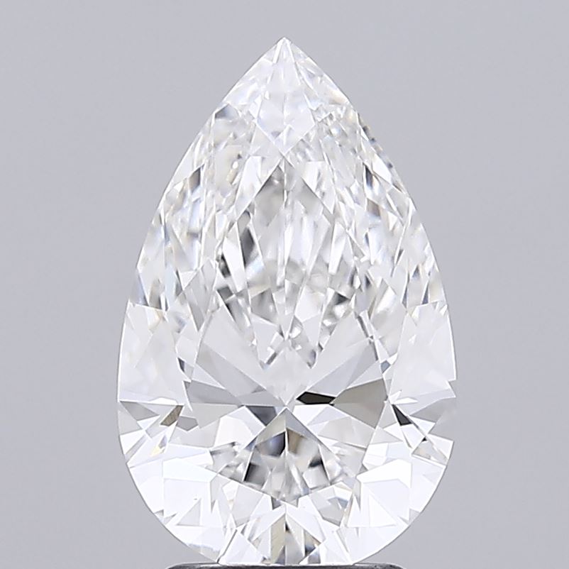 3.07ct Pear F VS1 Lab Created Diamond