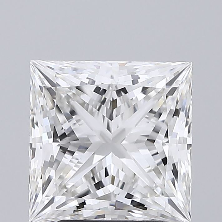 3.08ct Princess F VVS2 Lab Created Diamond