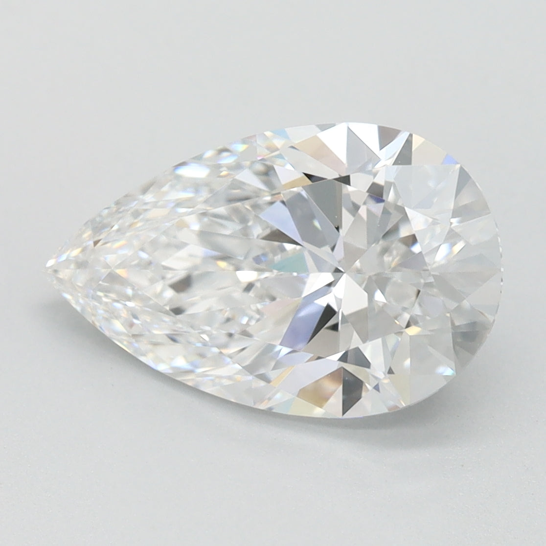 2.1ct Pear D IF Lab Created Diamond