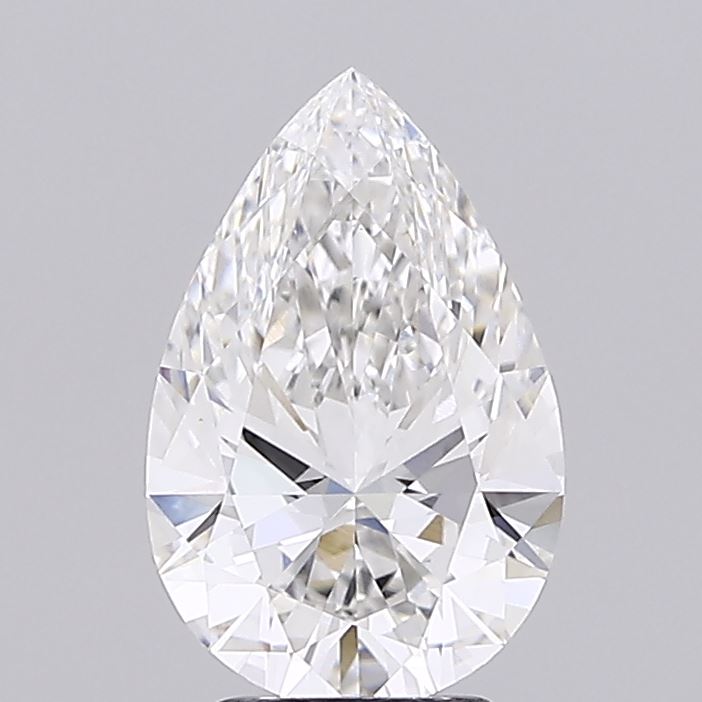 3.09ct Pear F VVS2 Lab Created Diamond