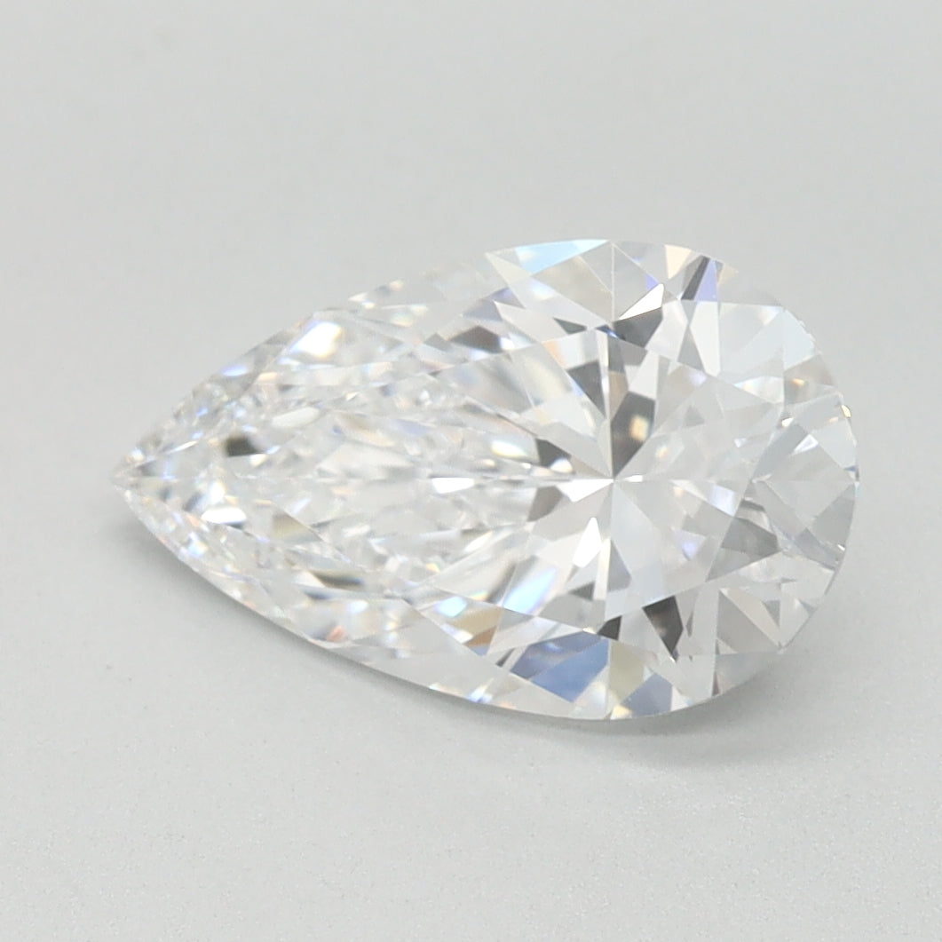 1.52ct Pear D IF Lab Created Diamond