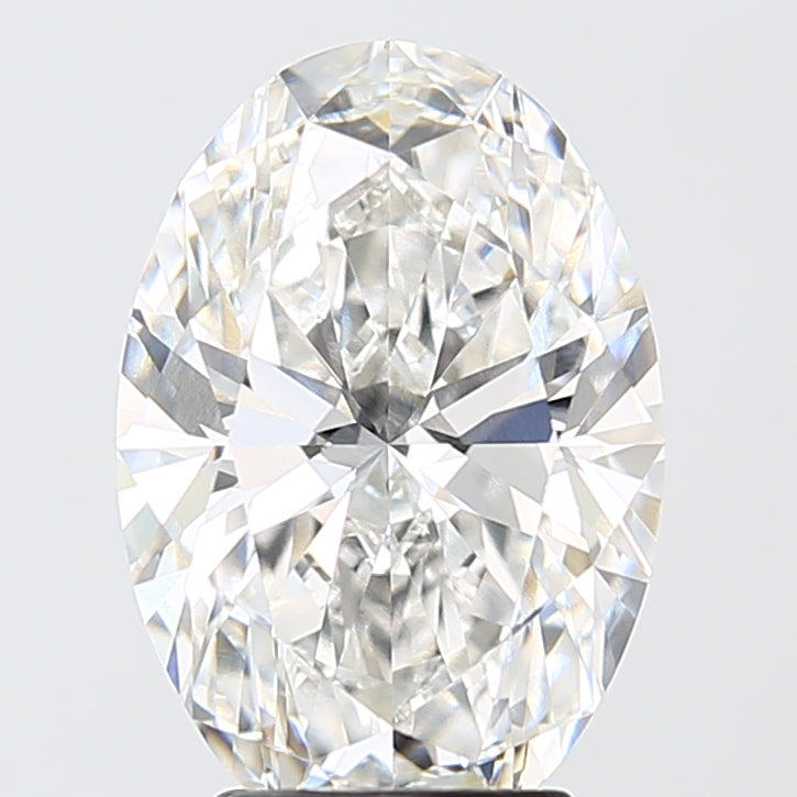 4.08ct Oval F VVS2 Lab Created Diamond