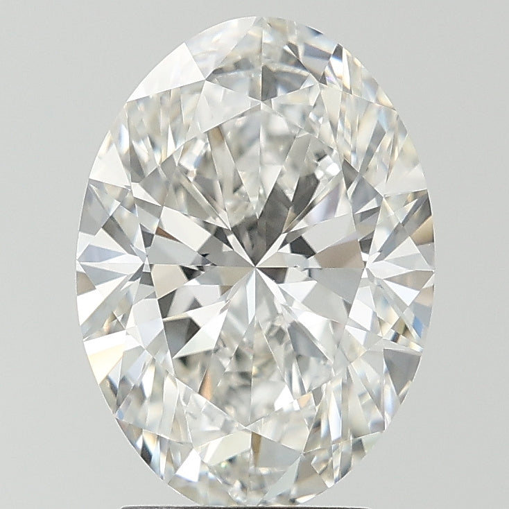 3.05ct Oval F VVS2 Lab Created Diamond