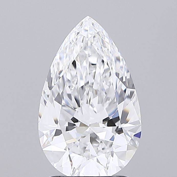 2.03ct Pear D IF Lab Created Diamond