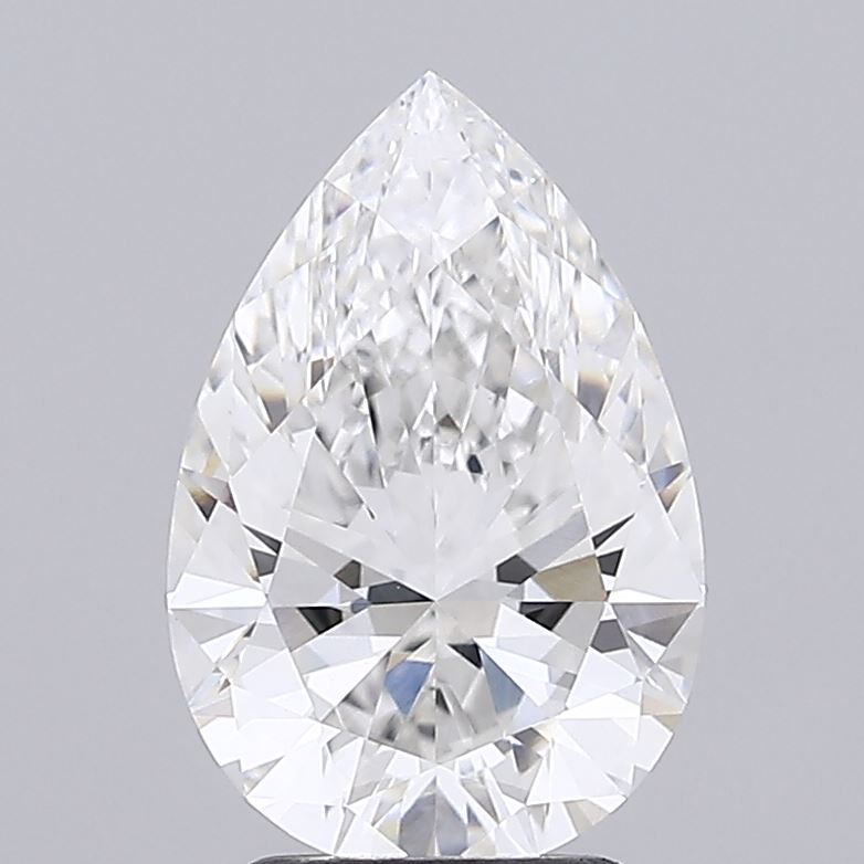 3.02ct Pear F VVS2 Lab Created Diamond