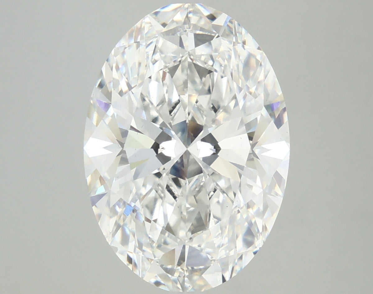 7.08ct Oval F VS2 Lab Created Diamond