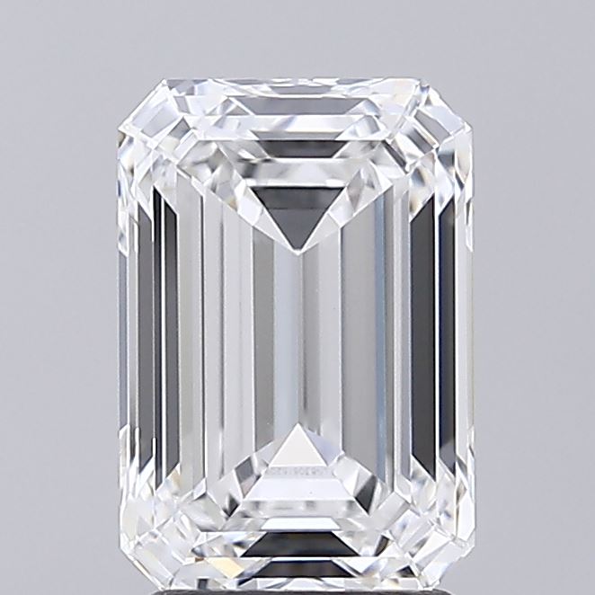 2.67ct Emerald E VVS2 Lab Created Diamond