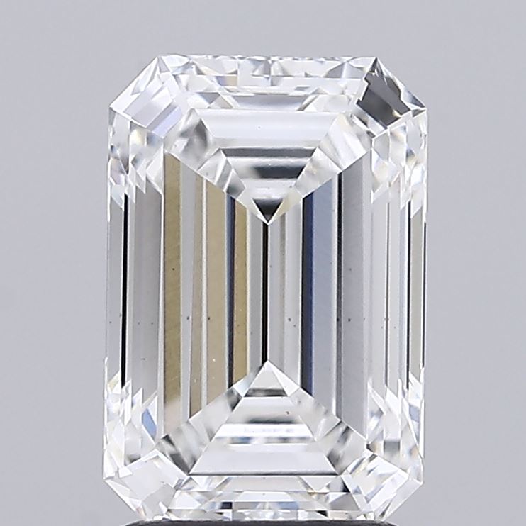 2.45ct Emerald E VS1 Lab Created Diamond