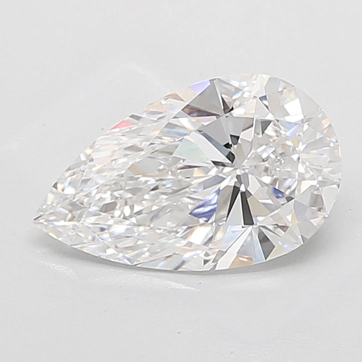 3.7ct Pear D VVS1 Lab Created Diamond