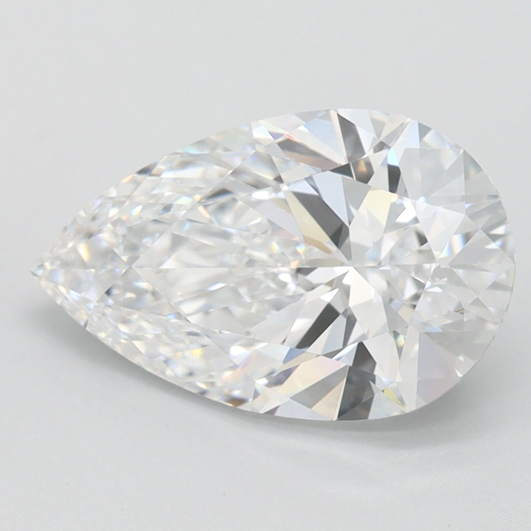 2.22ct Pear D IF Lab Created Diamond