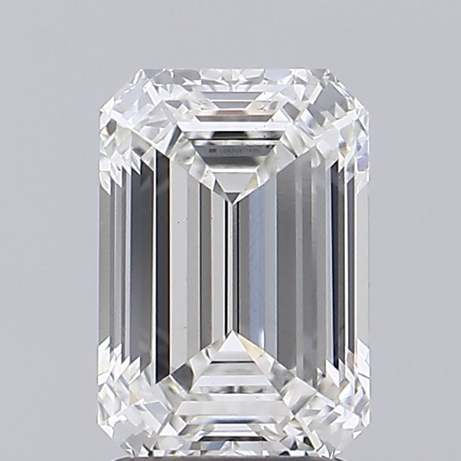 2.09ct Emerald F VS1 Lab Created Diamond