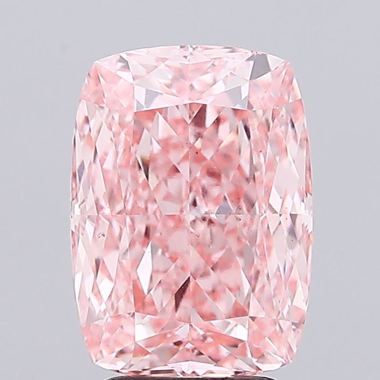 4.01ct Cushion FANCY VIVID PINK VS1 Lab Created Diamond