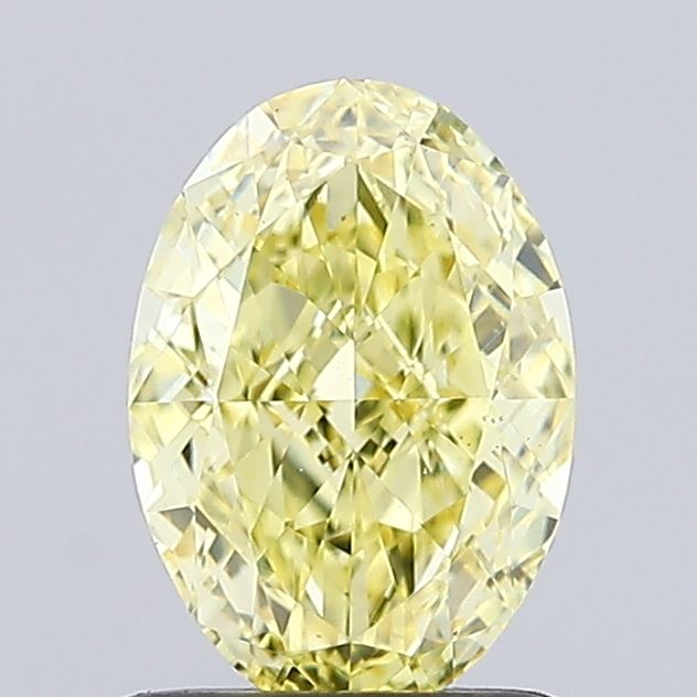 1.23ct Oval FANCY INTENSE YELLOW VS1 Lab Created Diamond