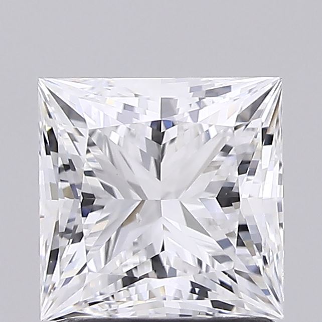 1.55ct Princess D VVS2 Lab Created Diamond