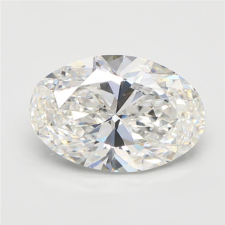 5.02ct Oval F VVS2 Lab Created Diamond