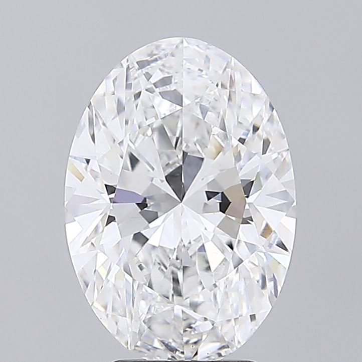 4.04ct Oval E VVS2 Lab Created Diamond