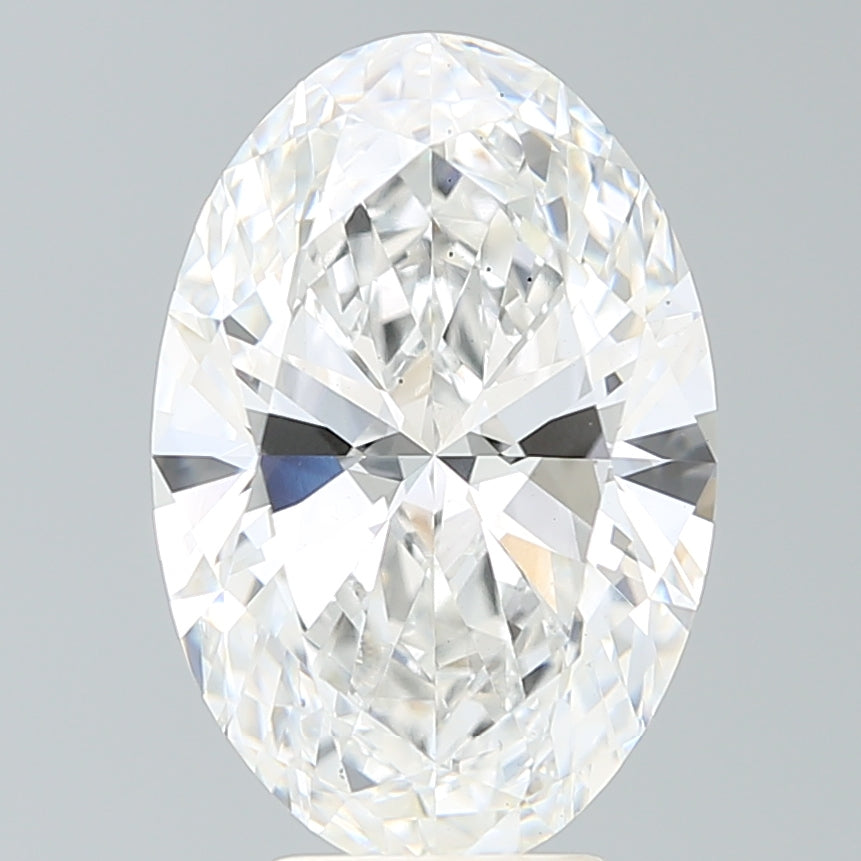 5.47ct Oval F VS2 Lab Created Diamond