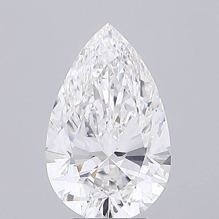 4.04ct Pear E VVS2 Lab Created Diamond