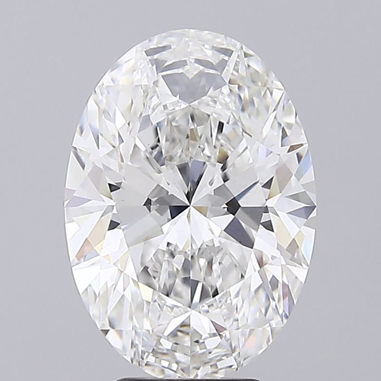 5.06ct Oval F VVS2 Lab Created Diamond