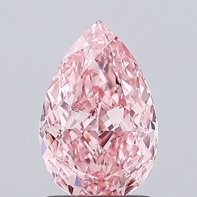 1.33ct Pear FANCY VIVID PINK VS2 Lab Created Diamond