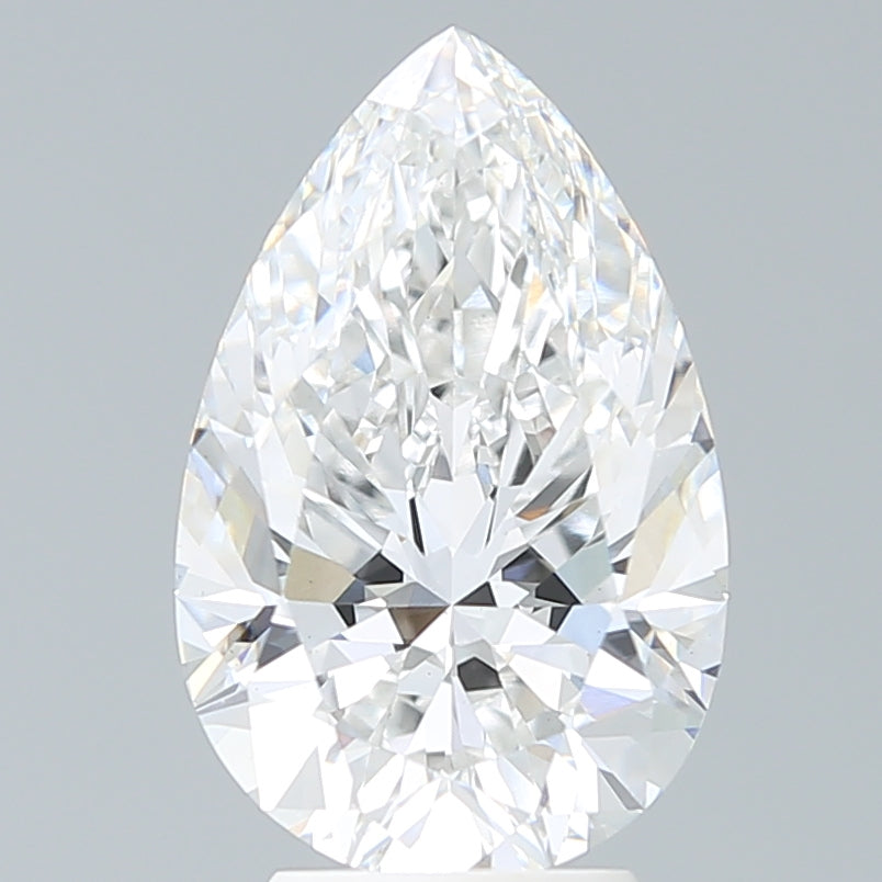 4.34ct Pear F VS1 Lab Created Diamond