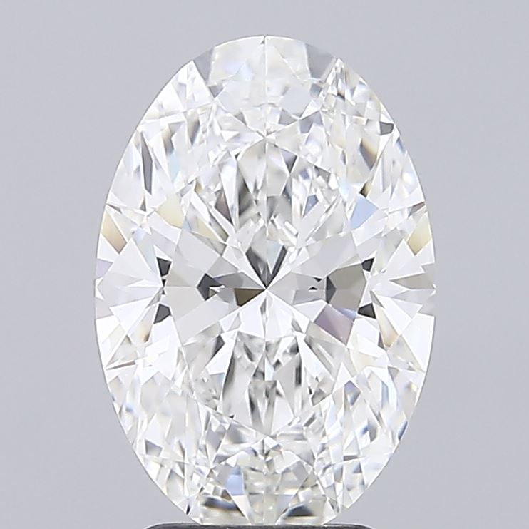 3.06ct Oval F VVS1 Lab Created Diamond