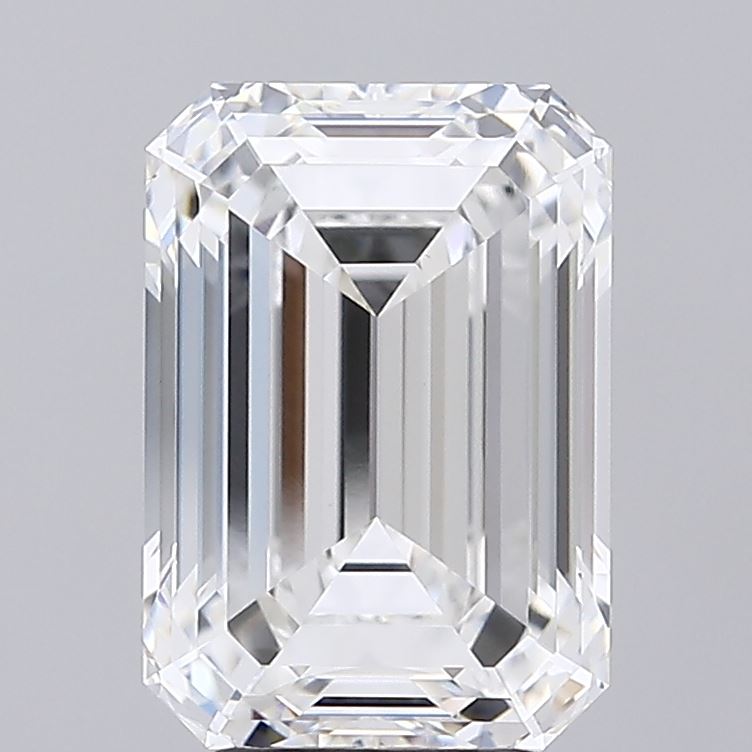 5.1ct Emerald F VVS2 Lab Created Diamond