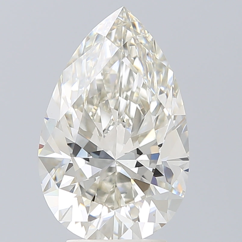 4.19ct Pear H VVS2 Lab Created Diamond
