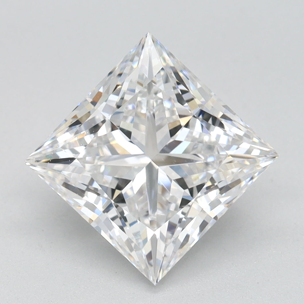 2.56ct Princess D VVS1 Lab Created Diamond