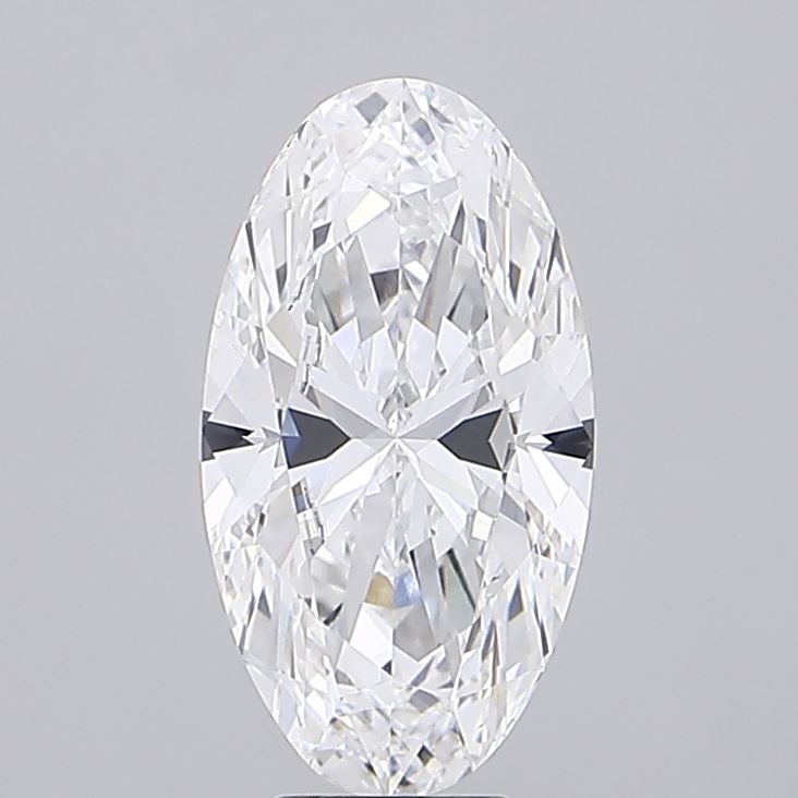 6.16ct Oval D VVS2 Lab Created Diamond