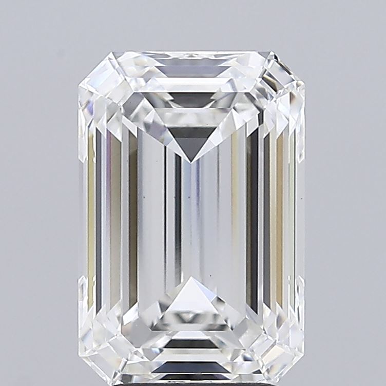 4.02ct Emerald F VVS2 Lab Created Diamond