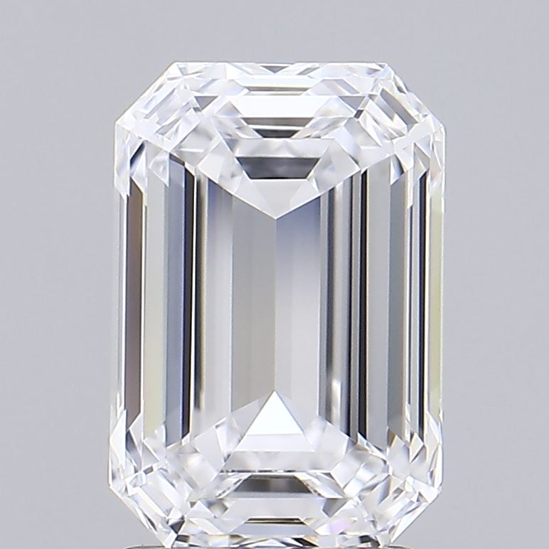 1.97ct Emerald D IF Lab Created Diamond