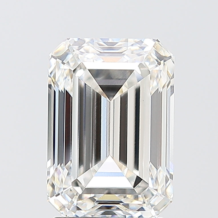 3.09ct Emerald F VVS2 Lab Created Diamond