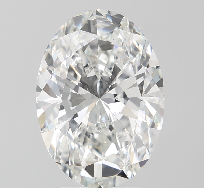 4.21ct Oval F VVS2 Lab Created Diamond