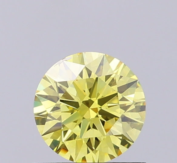0.78ct Round FANCY VS1 Lab Created Diamond