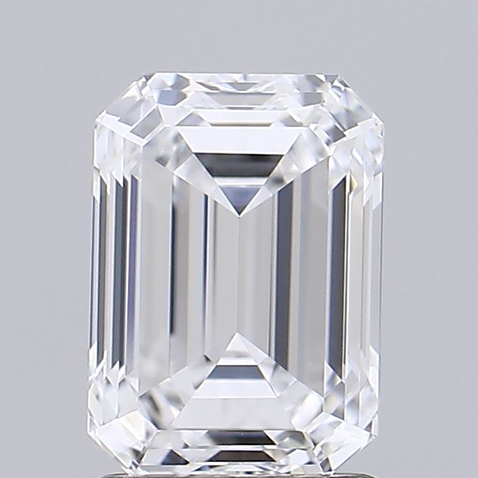 1.55ct Emerald D IF Lab Created Diamond