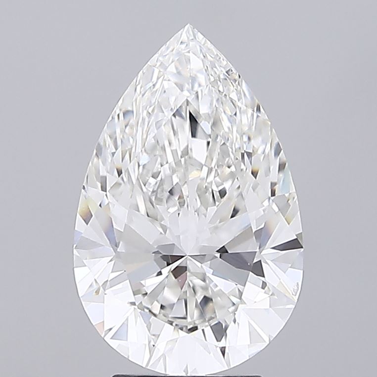 4.07ct Pear F VVS2 Lab Created Diamond
