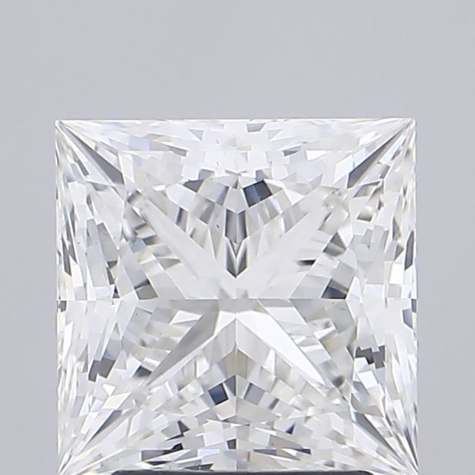 3.06ct Princess F VS1 Lab Created Diamond