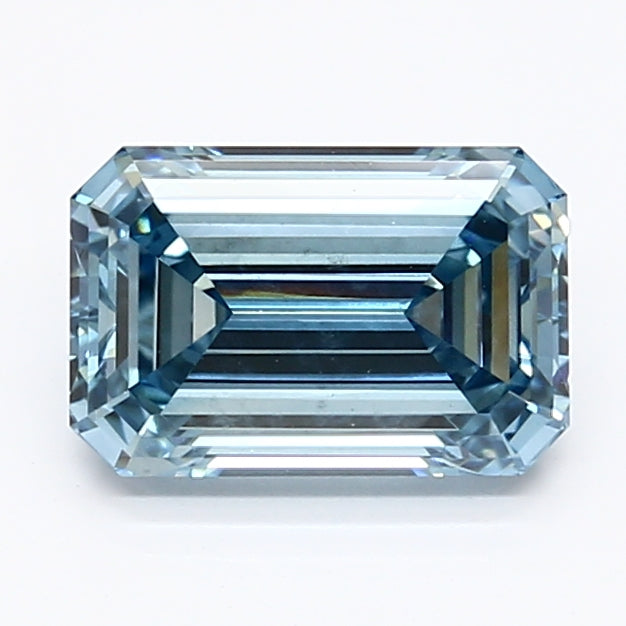 1.37ct Emerald   VS2 Lab Created Diamond