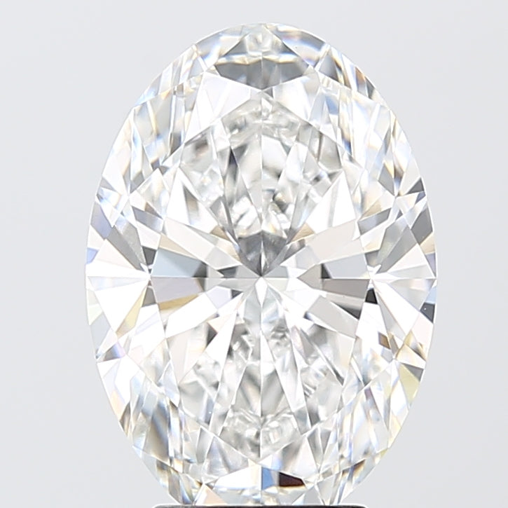 4.08ct Oval F VVS2 Lab Created Diamond